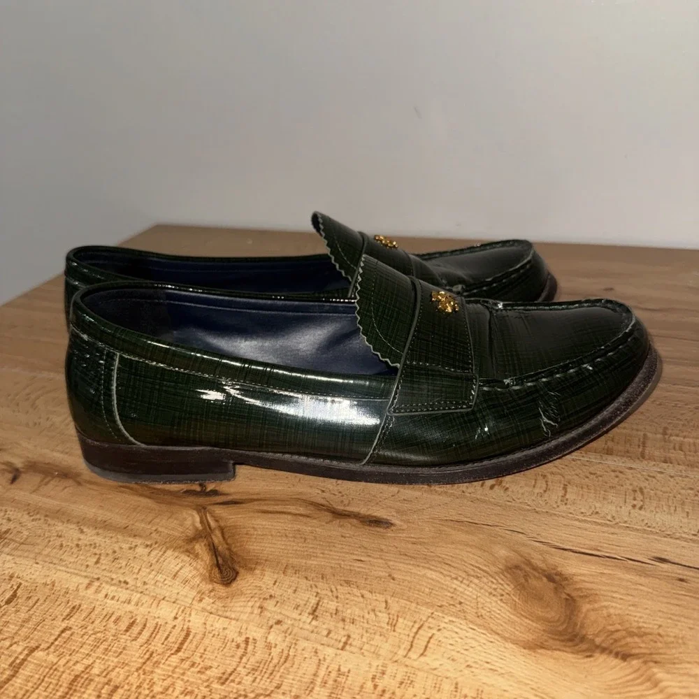 Tory Burch Classic Women's Size 10.5 Everglade Green Loafers